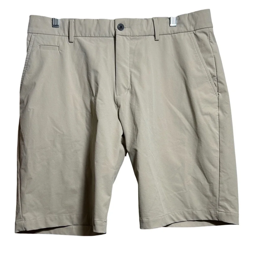 Kjus Men Ike Shorts Tan Beige‎ Golf Performance Stretch W38 Regular Fit
